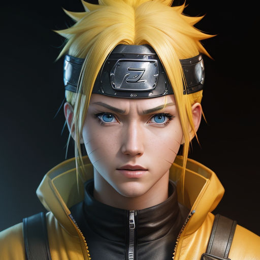 realistic detailed Naruto HD 4K high resolution quality portrait -  Playground