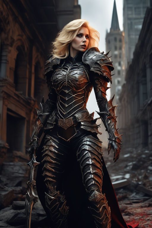 anime girl in armor knight , made by Stanley Artgerm | Stable Diffusion |  OpenArt