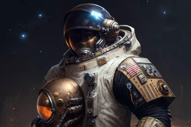 steampunk astronaut helmet