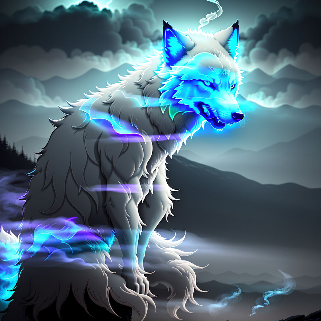 anime ghost wolf