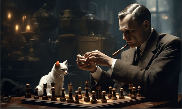 Alekhine loved cats 