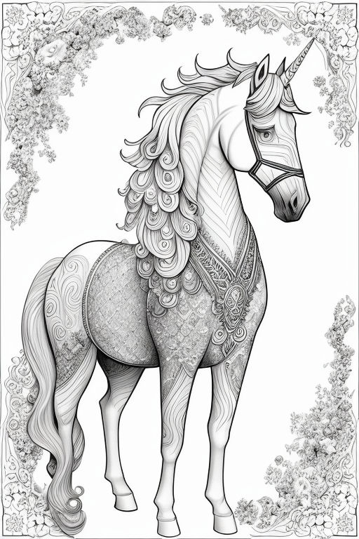 coloring pages pegasus unicorn