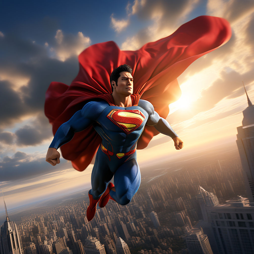 Superhero Flying Pose Vector & Photo (Free Trial) | Bigstock