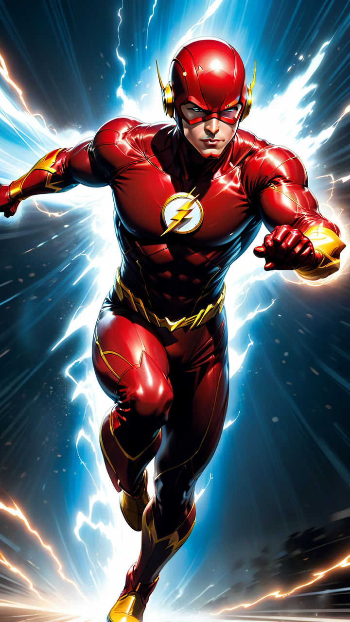 The Flash Running Flash And Logo Boy's Black Long Sleeve Shirt-s : Target