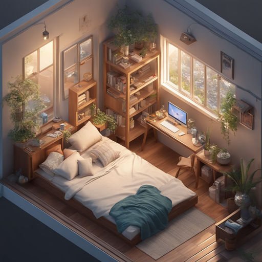 Lexica - A gamergirl bedroom, colorful anime movie background, key visual,  bamboo, a fantasy digital painting by makoto shinkai and james gurney,  tre...