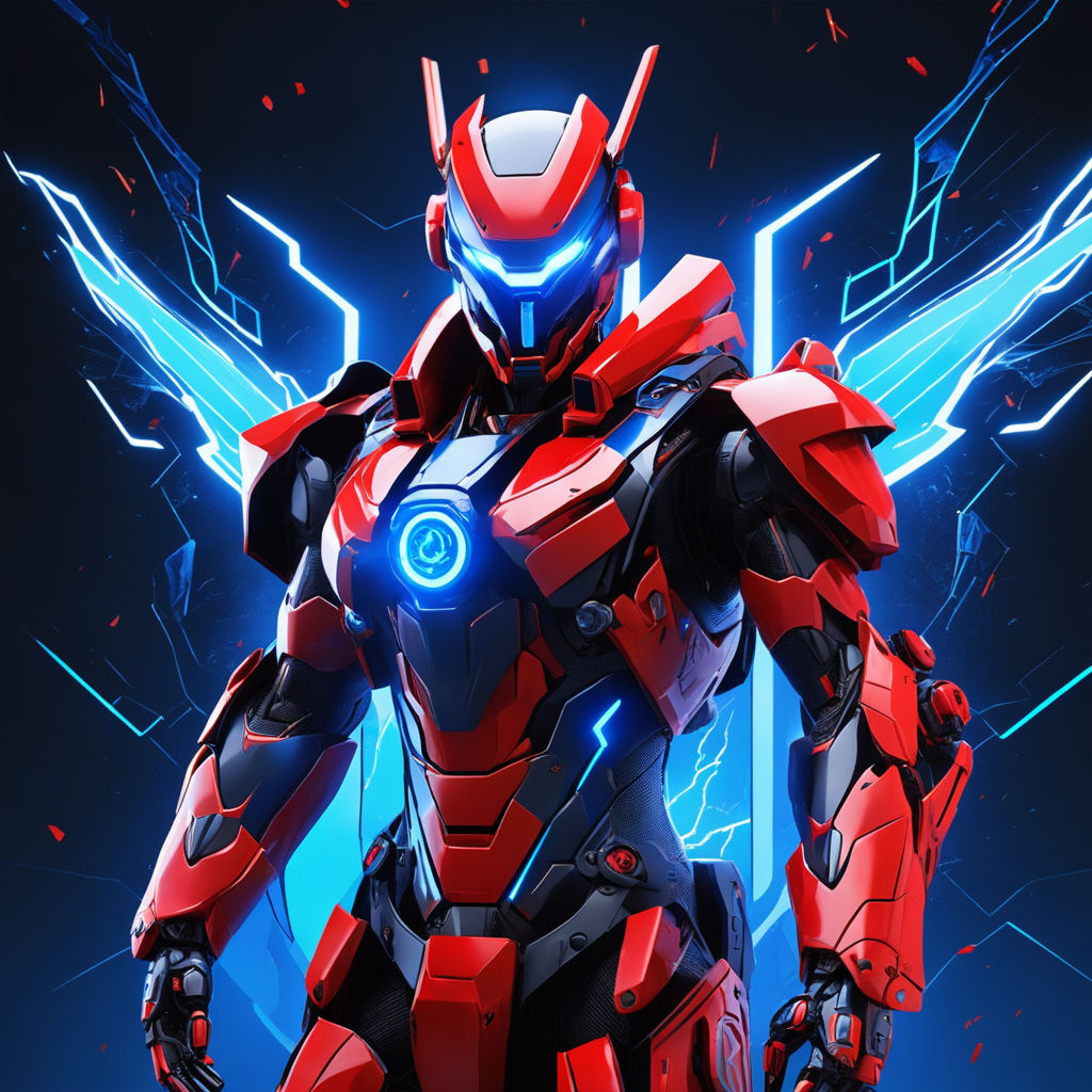 X-Lord Skin, grunge art, Fortnite Battle Royale, red abstract rays