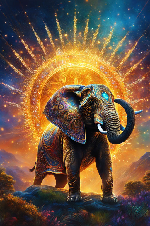 trippy elephant backgrounds