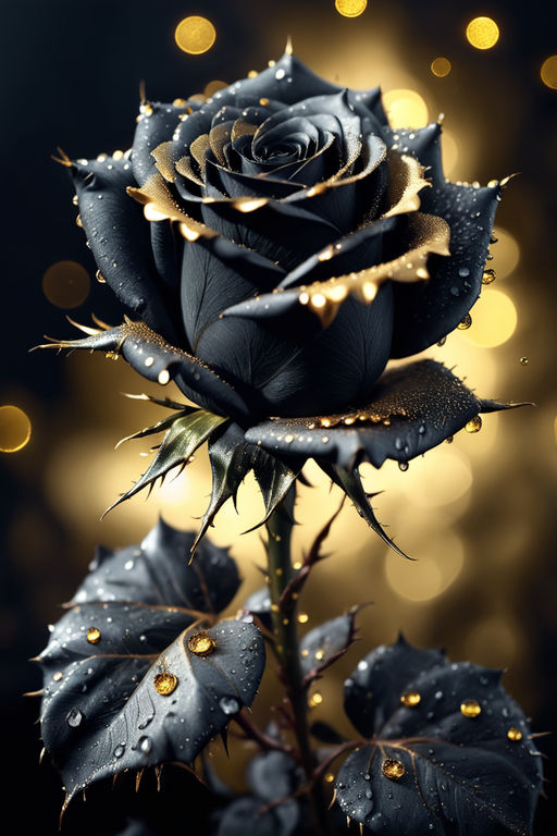 shattered glass rose