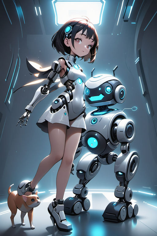 3d render of Mecha robot anime girl 27525746 Stock Photo at Vecteezy