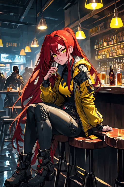 anime drunk bar