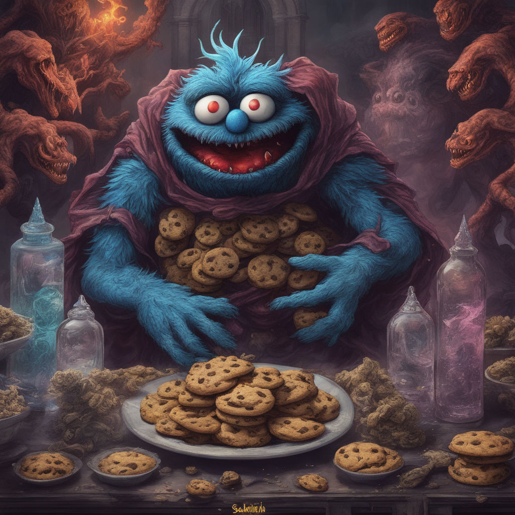 scary cookie monster