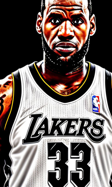 lebron james portrait