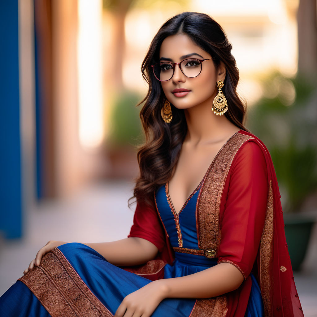 Vithya - Hair and Make Up artist - Who said you cannot wear glasses with a  Saree? Loving this Cotton Saree and blouse from Virupa | Facebook