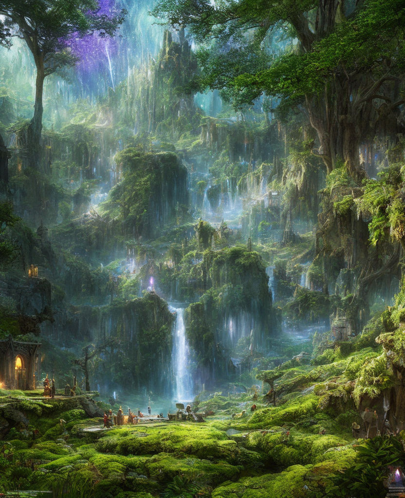 floresta anime - Pesquisa Google  Night forest, Fantasy forest