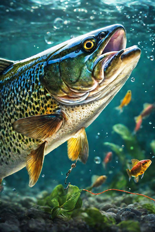 A Rainbow Trout Smoking a Cigarette - Playground