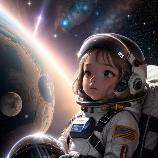 anime astronaut girl - HD Mobile Walls