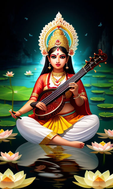 Saraswati Devi Wallpapers Free Download