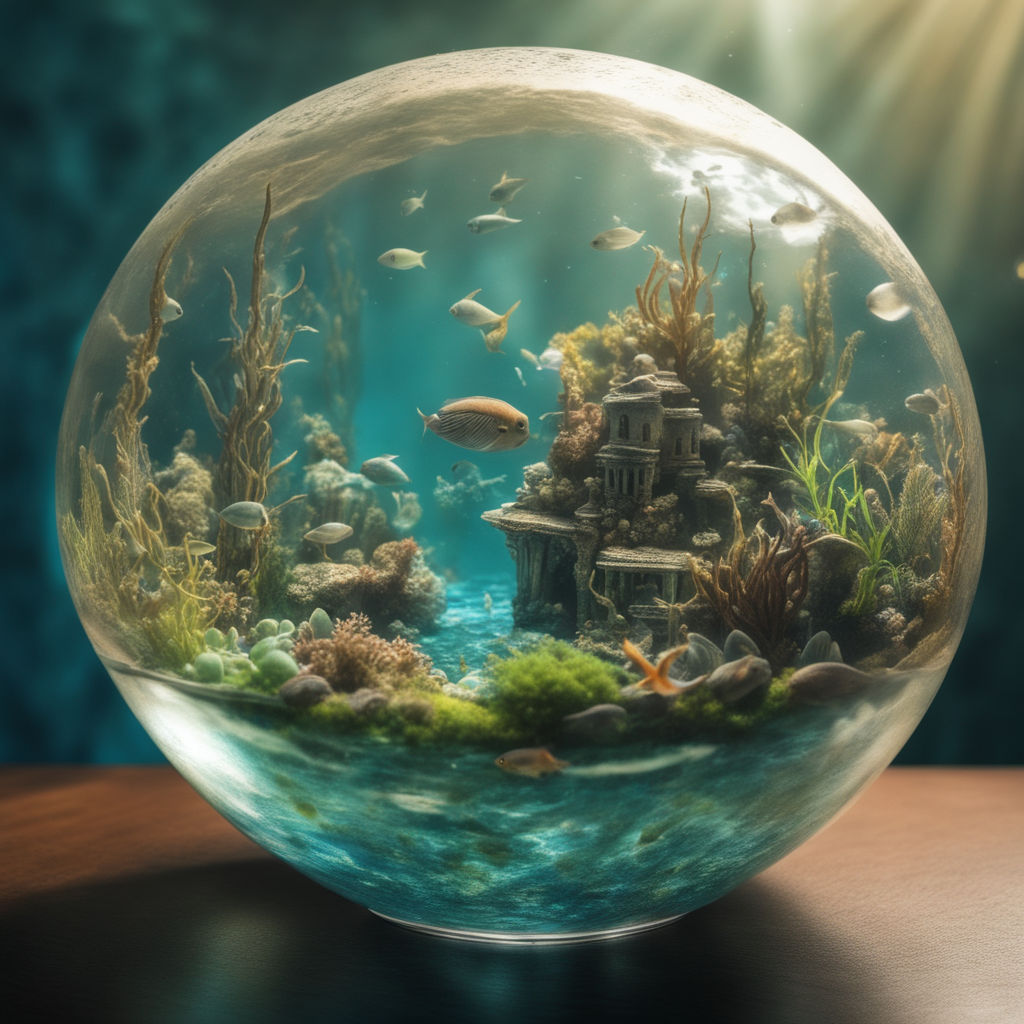 Underwater Treasures Floating Glass Thermometer