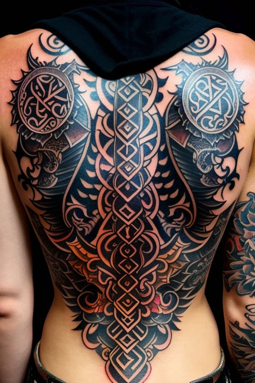 758 Tattoo Full Back Images Stock Photos  Vectors  Shutterstock