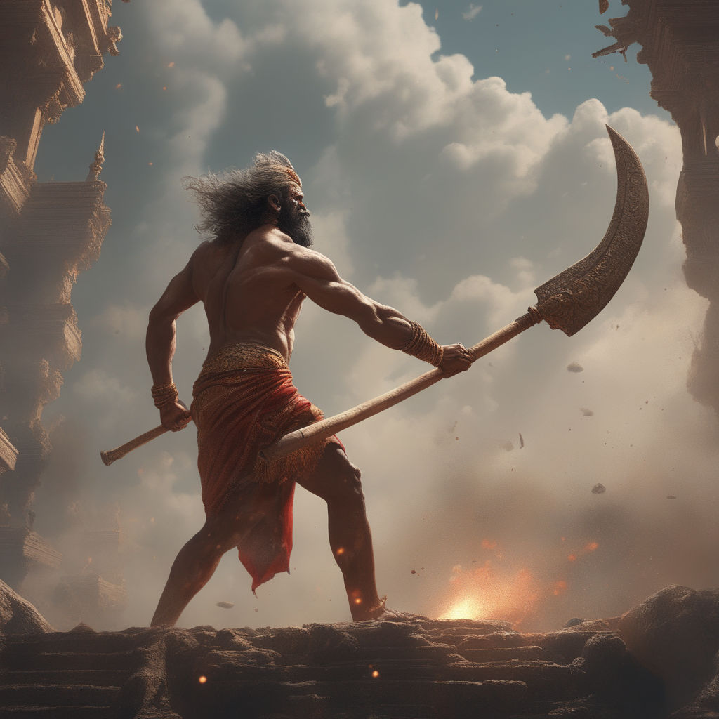 Download Parshuram Fiery Smoke Wallpaper | Wallpapers.com