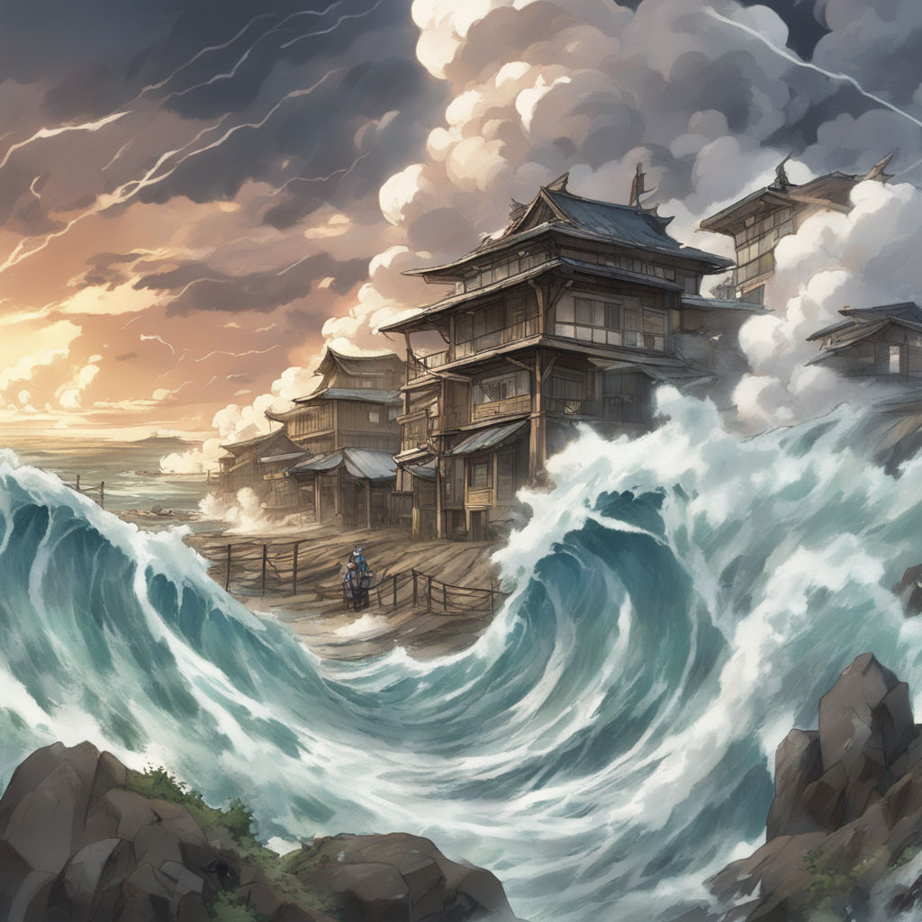 AOMACA Tsunami Anime Posters Disaster Posters Marine Posters Canvas Poster  Wall Art Decor Print Paintings for Living Room 20x30inch(50x75cm)  Unframe-style1 : Amazon.ca: Home