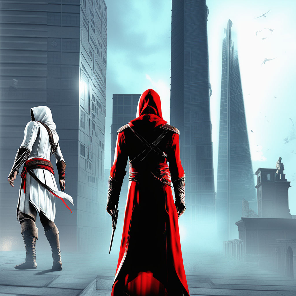 Assassin's creed 2 city white background