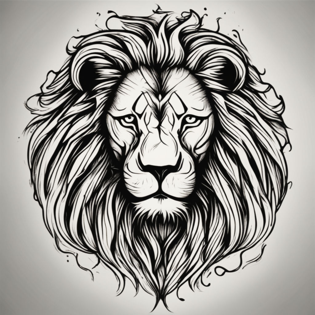 Drawing Lion Head