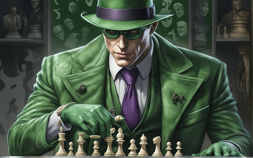 The Riddler and Batman Play Chess: Rey Enigma vs Gotham 
