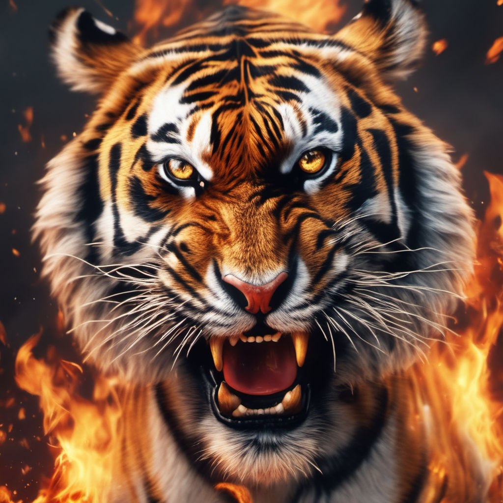 hd angry tiger