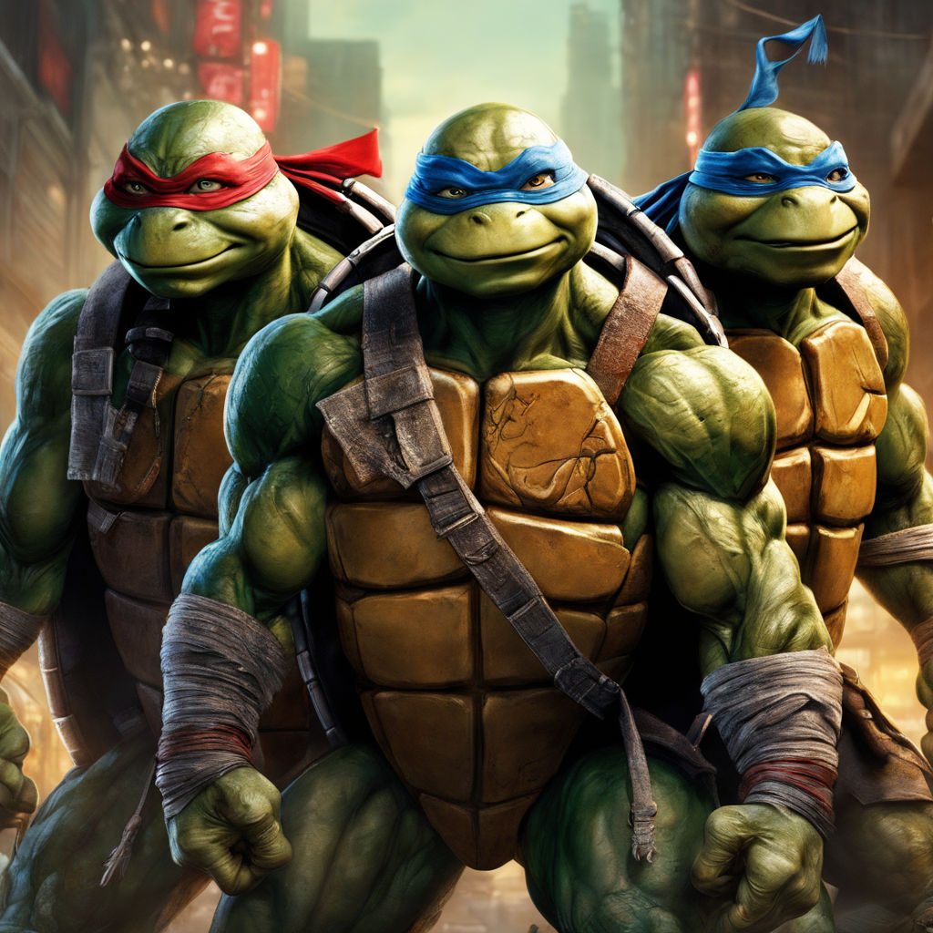 prompthunt: Super realistic image of the Teenage Mutant Ninja