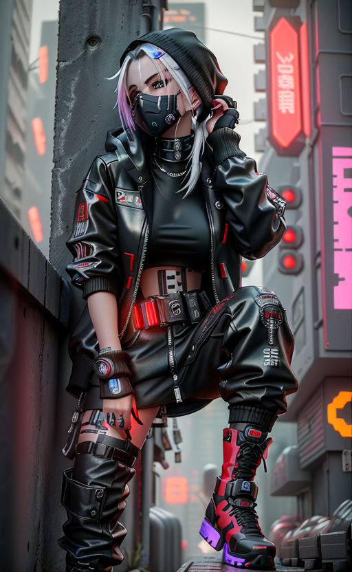 Cyberpunk / Techwear Boy Adoptable #9: OPEN by Aizadopts on DeviantArt