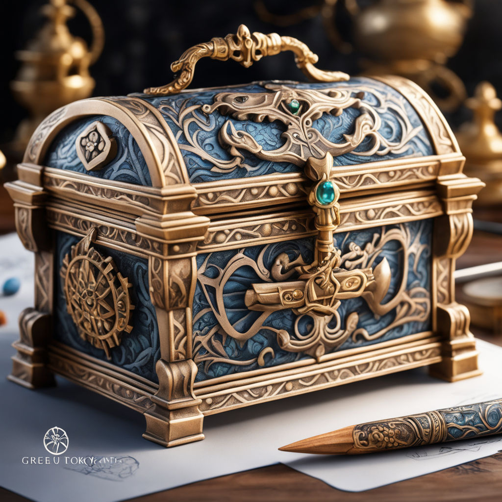 Heavy wooden chest full of ancient gold treasures Vector Image, golden  chests 