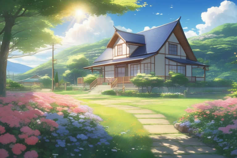 both-dunlin119: anime art-style mansion on fire in re:zero world with doors  and windows barricaded