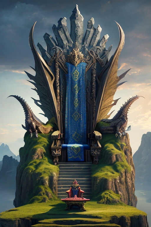 king on the throne, medieval, high fantasy, 8k, high resolution, 