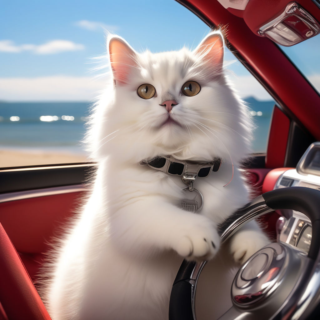 Gato Gris Con Amigo Conduce Coche Imagen de archivo - Imagen de licencia,  creativo: 213840455