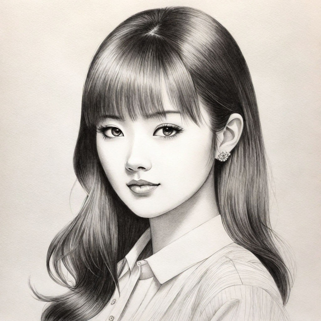 A simple pencil sketch of a girl by alam101 on DeviantArt