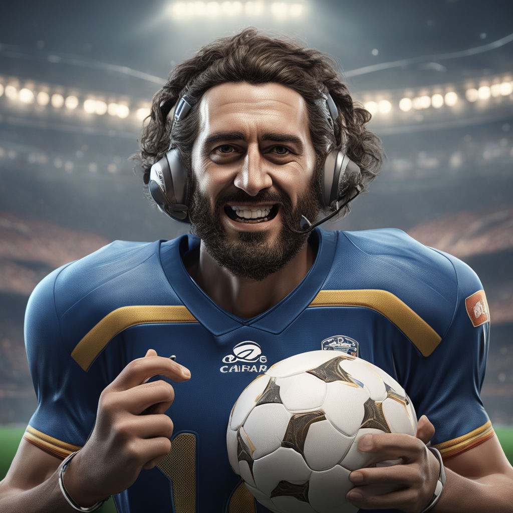 ArtStation - Soccer Dark Blue jersey Player-06