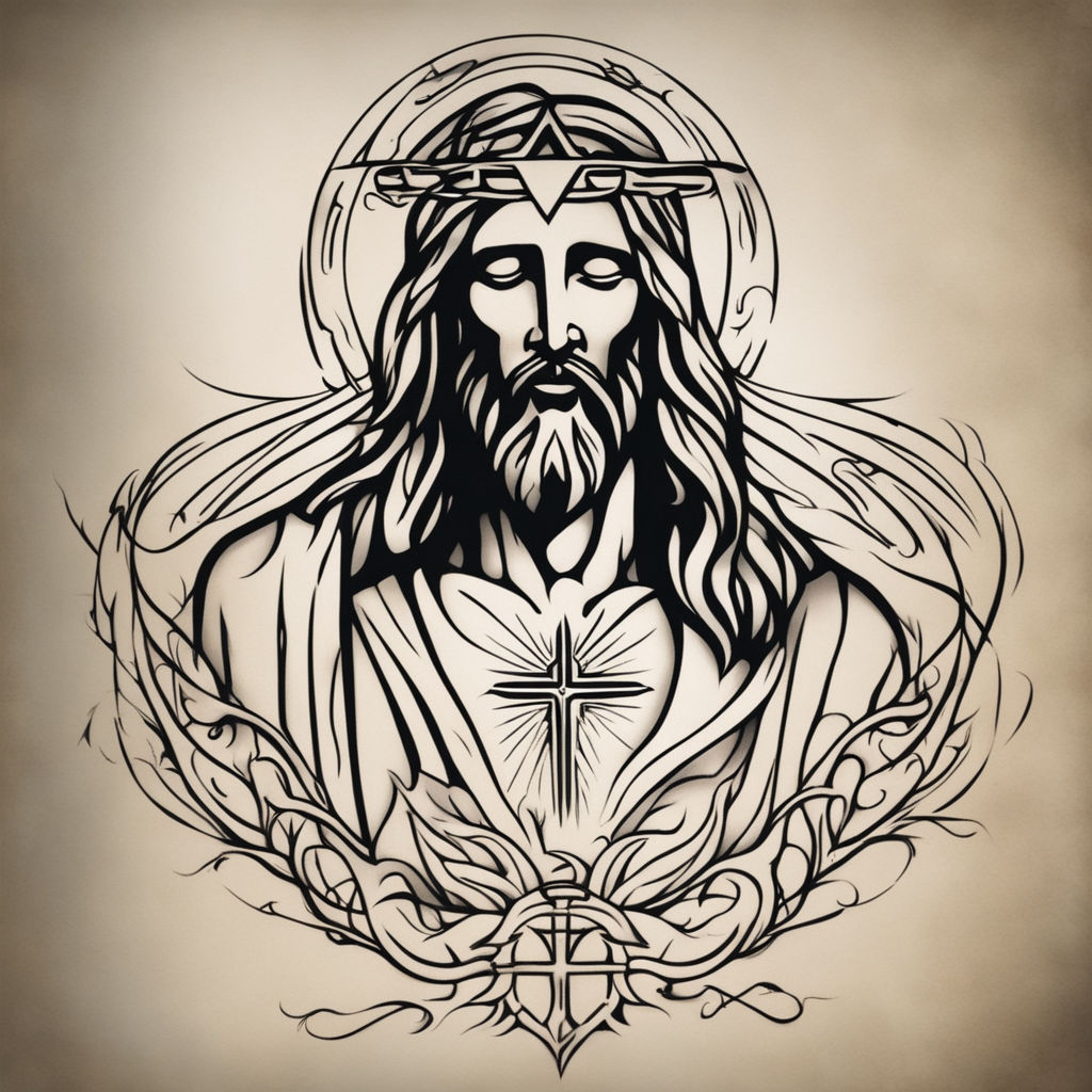 Jesus tattoo by pandalemur on DeviantArt