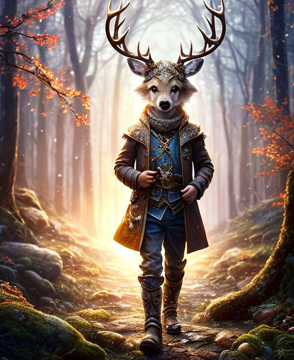 fantasy deer art