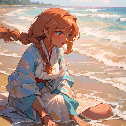 Anime Drawing Manga Anime beach cg Artwork png  PNGEgg