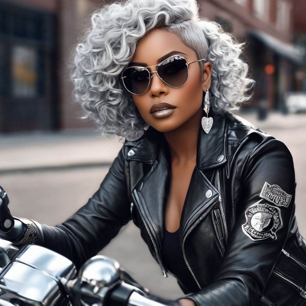 motorcycle biker hairstyles for military women｜TikTok Search