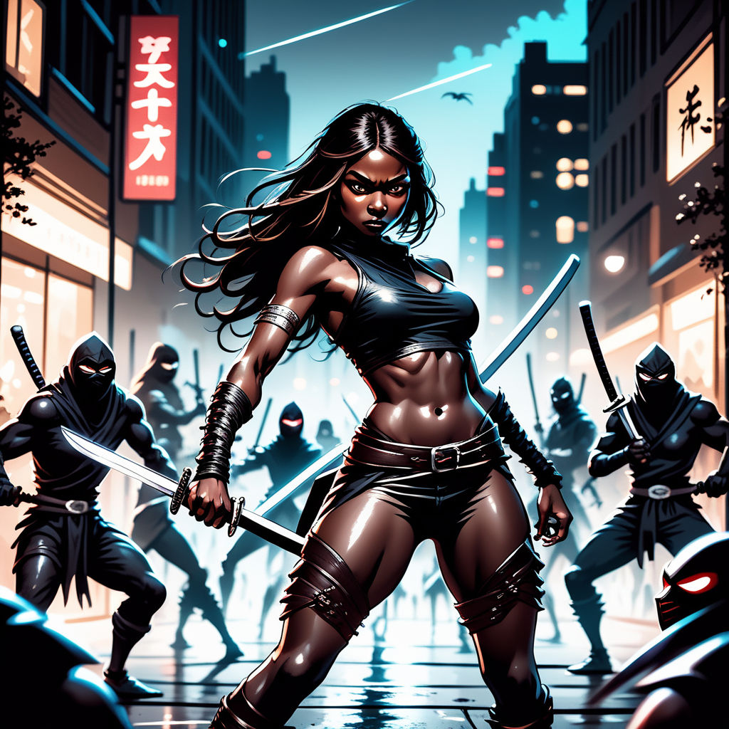 african american female ninja