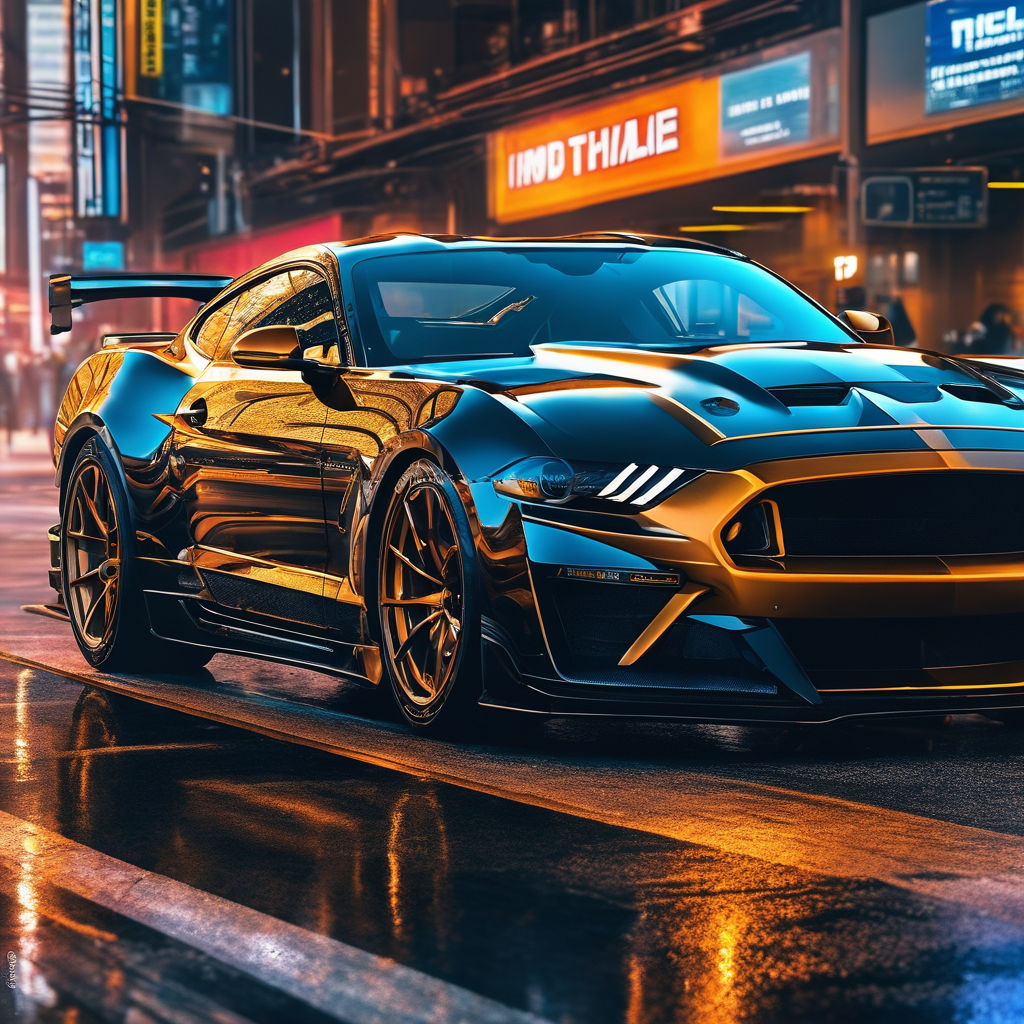 ford mustang 2022 black wallpaper