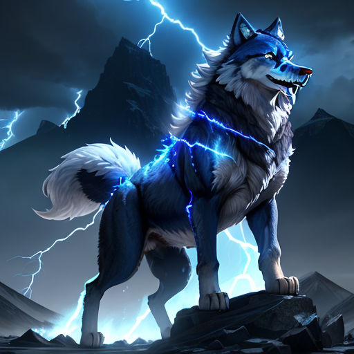 lightning wolf anime