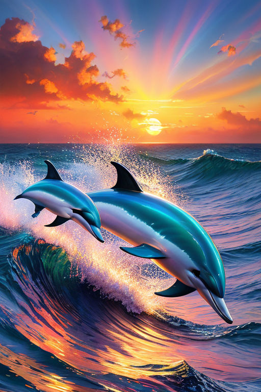 100 Dolphin Sunset Wallpapers  Wallpaperscom