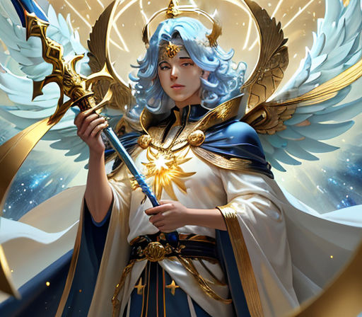 Lexica - St miguel archangel, according to the bible, masterpiece, best  quality, ultra detailed, anime illustration, dynamic angle, cinematic  lightin...