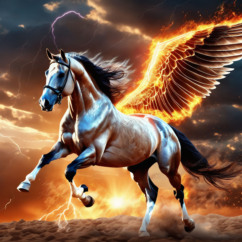 flying horse wallpaper hd