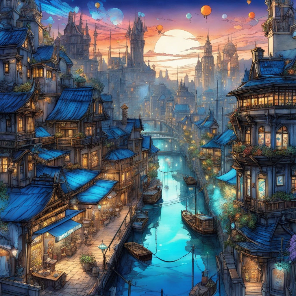 Art [1920x1080] | Anime scenery, Anime city, Street background