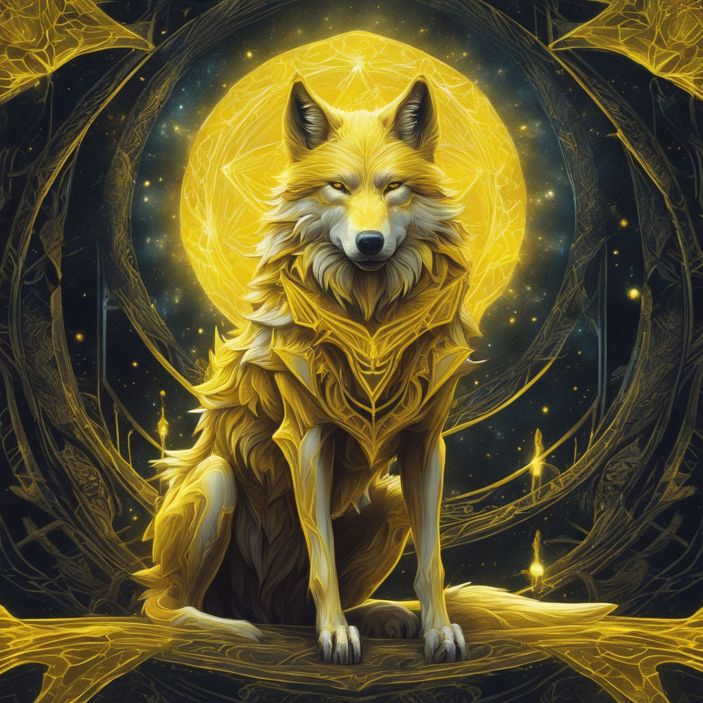 anime yellow wolf