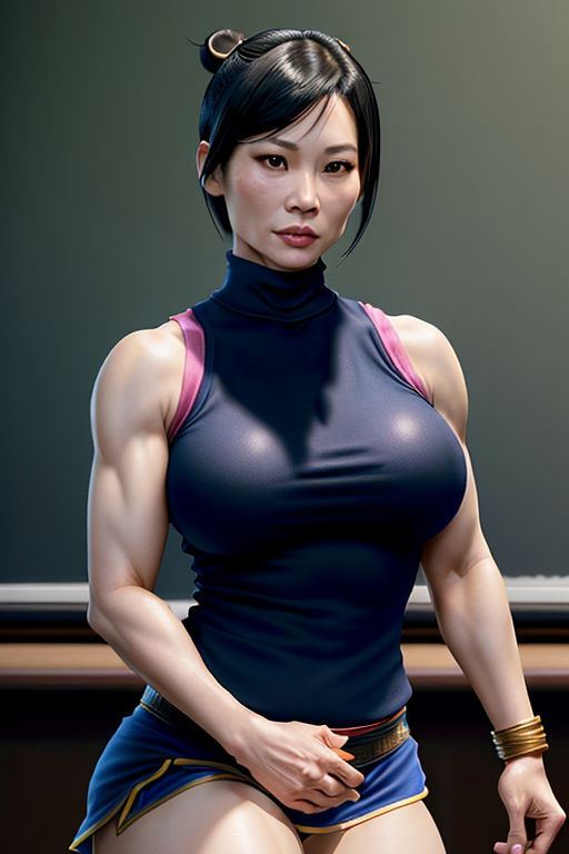 Smiling Female Athlete Flexing Muscle, Empowered and Strong, Isolated on a  transparent Background, A Portrait of Determination and Fitness Confidence,  Ai generative 29970233 PNG